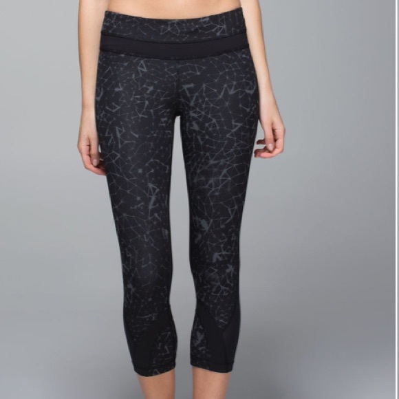 Lululemon Run Inspire 2 Crop Leggings with Mesh - Picture 1 of 15